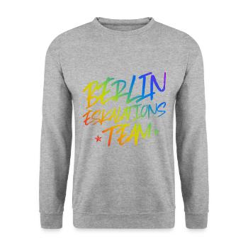 Berlin Escalation - Unisex Sweatshirt - salt & pepper - Front - Alina (178cm) & Michal (187cm)