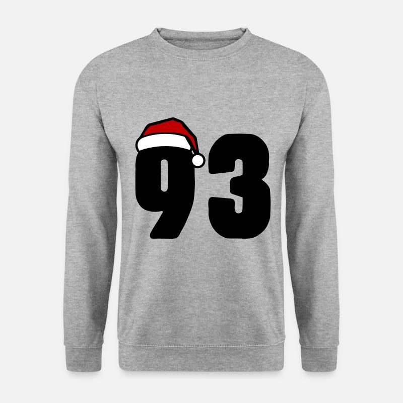93 Numéro Noël - Sweat-shirt Unisexe - gris chiné
