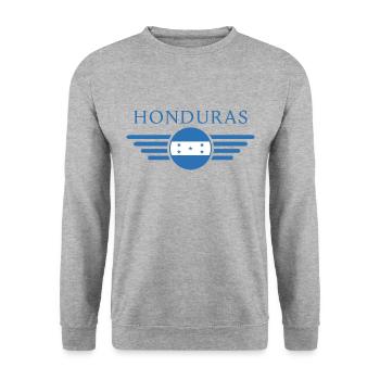 J’aime le Honduras, Style Design T-Shirt - Sweat-shirt Unisexe - gris chiné - Devant - Alina (178cm) & Michal (187cm)