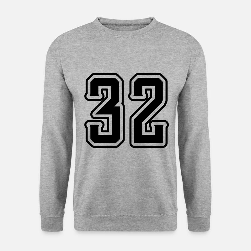 32 number symbol - Unisex Sweatshirt - salt & pepper