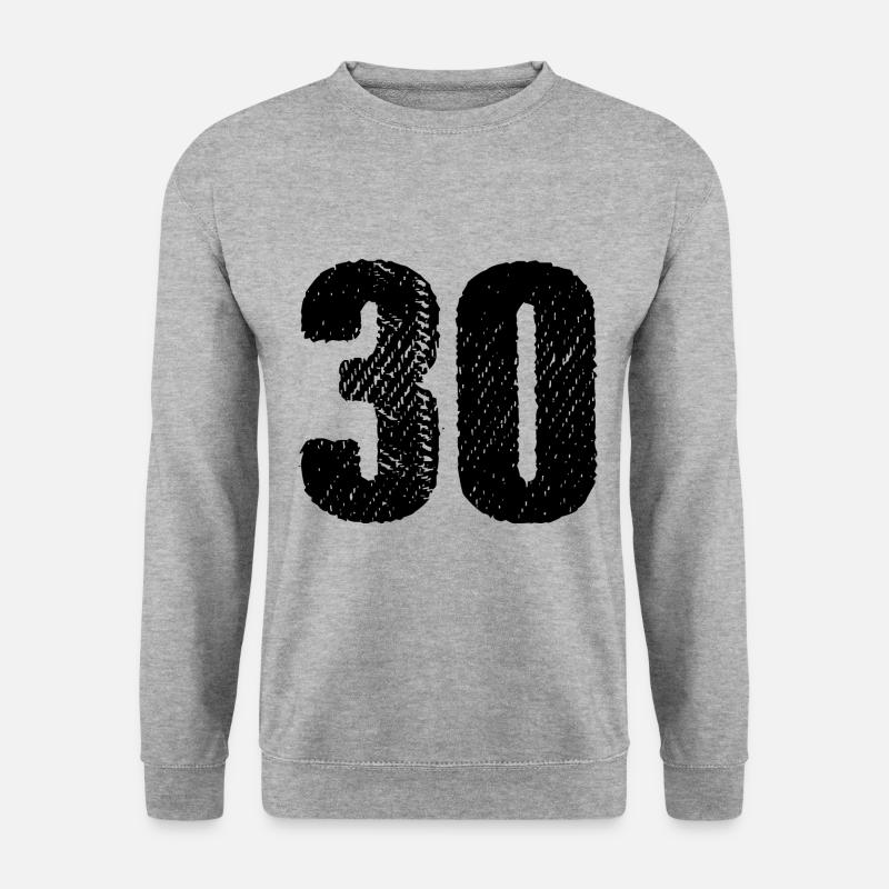 30 number jersey - Unisex Sweatshirt - salt & pepper