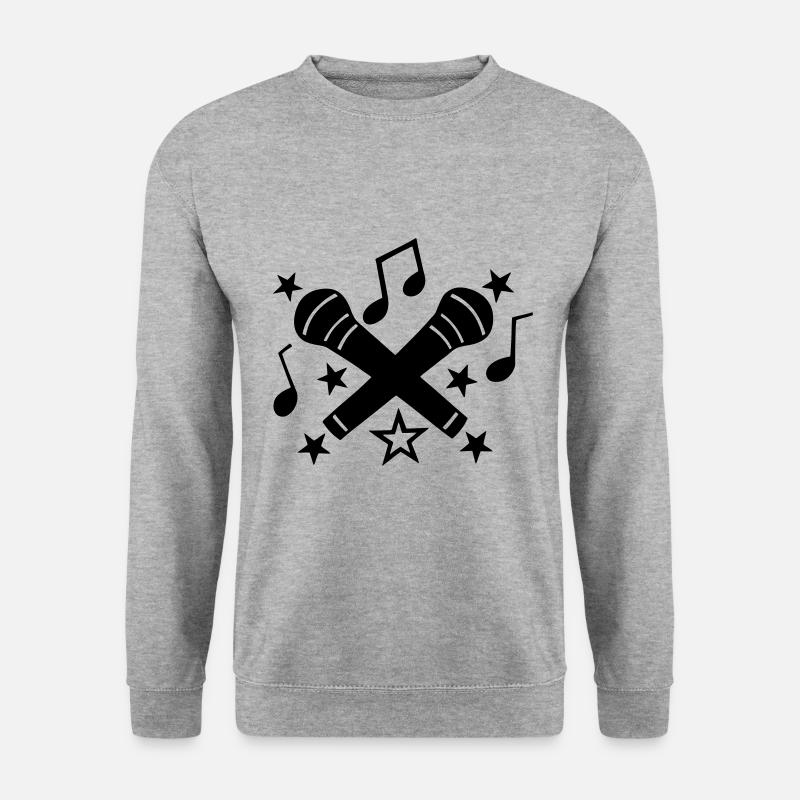 microphon_01 - Unisex Sweatshirt - salt & pepper