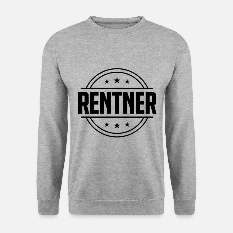 Rentner Rente - Unisex Pullover - Weißgrau meliert