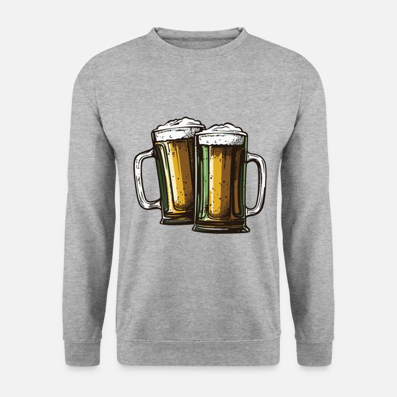 Beer Glass Cheers Drinking - Unisex Sweatshirt - salt & pepper