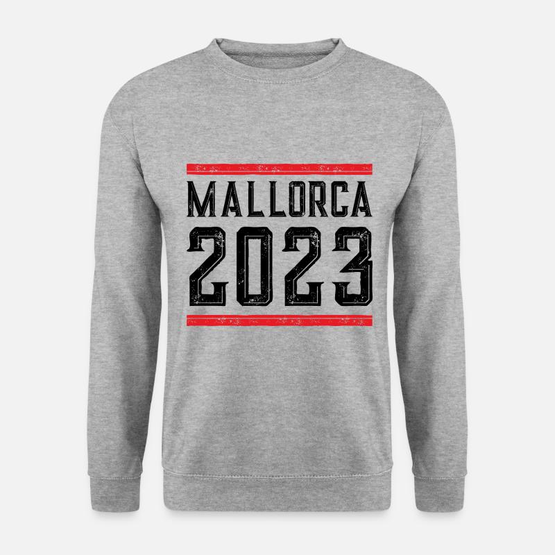 Mallorca 2023 - Unisex Pullover - Weißgrau meliert