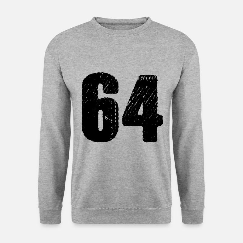 Maillot à 64 chiffres - Sweat-shirt Unisexe - gris chiné