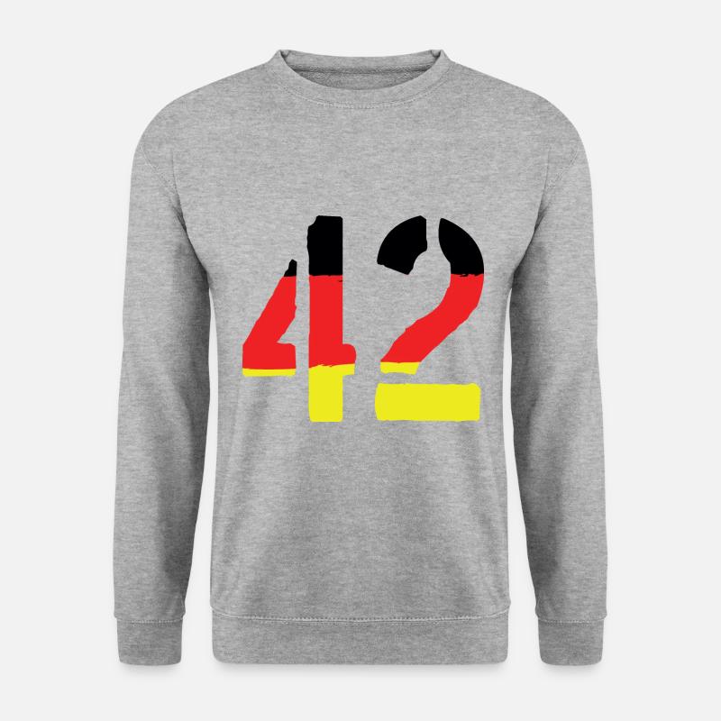 42 Number symbol Germany - Unisex Sweatshirt - salt & pepper