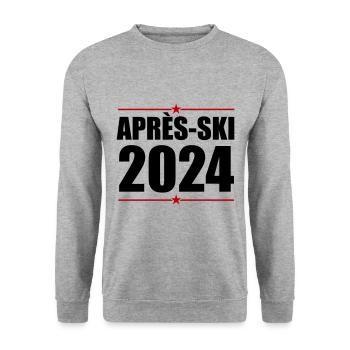Après Ski 2024 - Unisex Sweatshirt - salt & pepper - Front - Alina (178cm) & Michal (187cm)