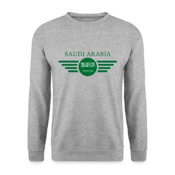 Arabie Saoudite Désert Style Magique Design T-shirt - Sweat-shirt Unisexe - gris chiné - Devant - Alina (178cm) & Michal (187cm)