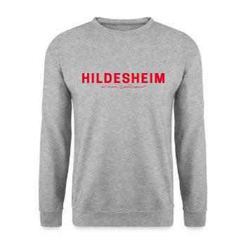 T-shirt Hildesheim – parfait pour les fans - Sweat-shirt Unisexe - gris chiné - Devant - Alina (178cm) & Michal (187cm)