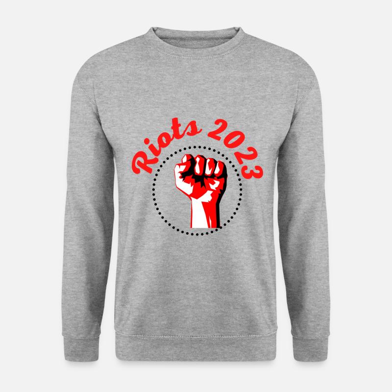 Riots 2023 - Unisex Pullover - Weißgrau meliert