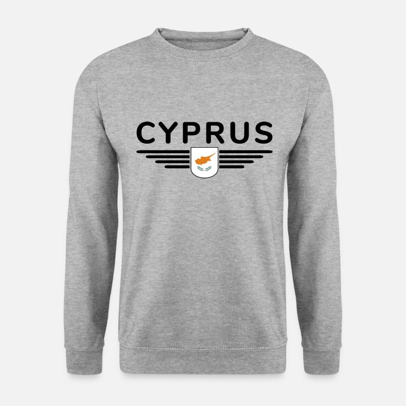 Zypern Design – Insel der Vielfalt - Unisex Pullover - Weißgrau meliert