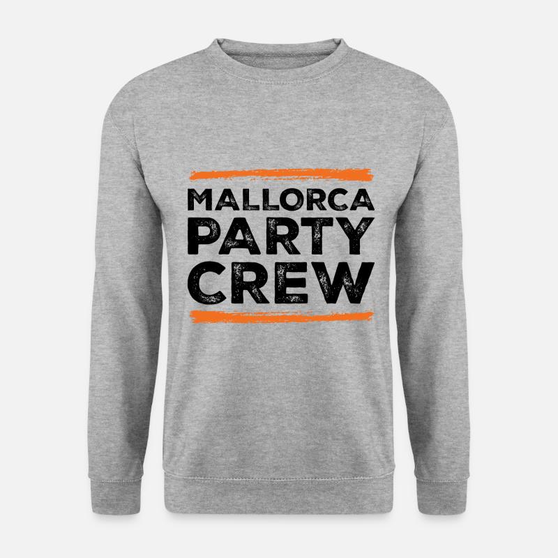 Mallorca Party Crew - Unisex Pullover - Weißgrau meliert
