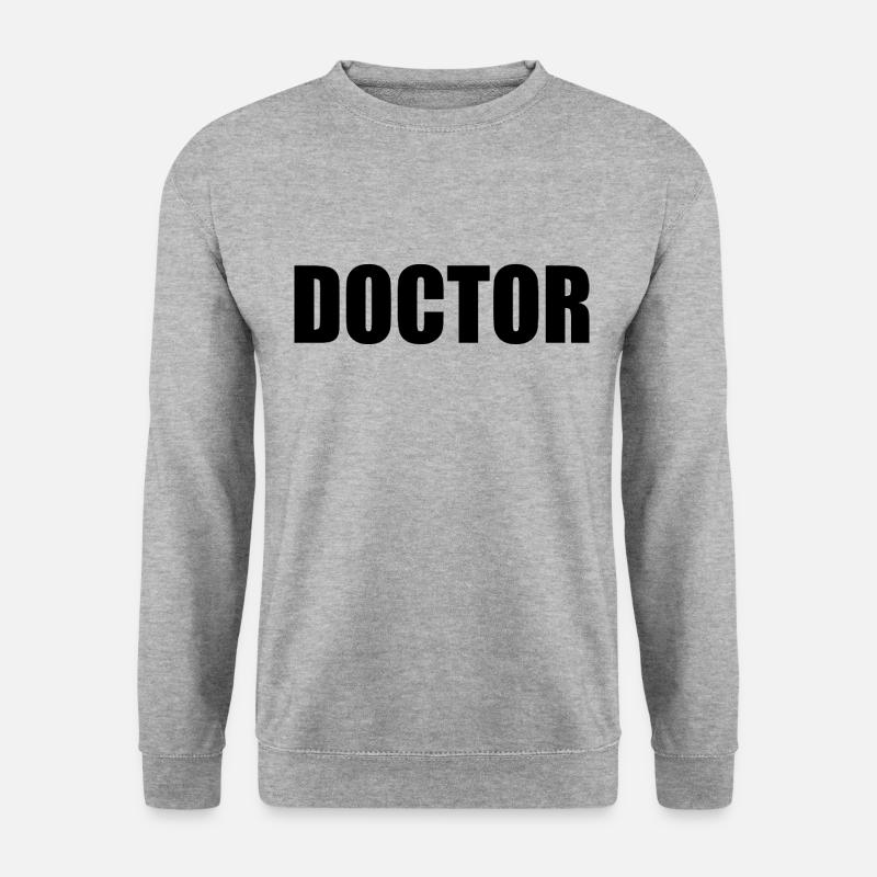 Doktor - Unisex Pullover - Weißgrau meliert