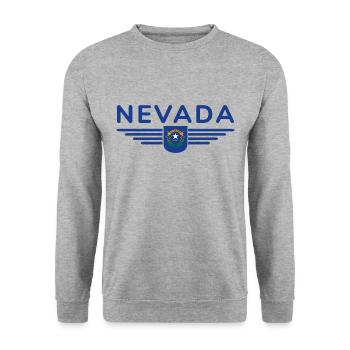 T-shirt Nevada Fan – Parfait pour les fans ! - Sweat-shirt Unisexe - gris chiné - Devant - Alina (178cm) & Michal (187cm)