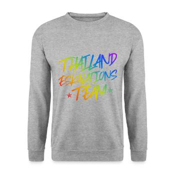 Thailand Escalation - Unisex Sweatshirt - salt & pepper - Front - Alina (178cm) & Michal (187cm)