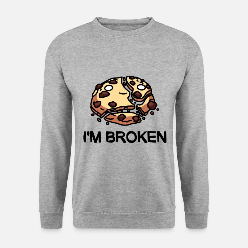 I'm Broken Cookie - Unisex Sweatshirt - salt & pepper