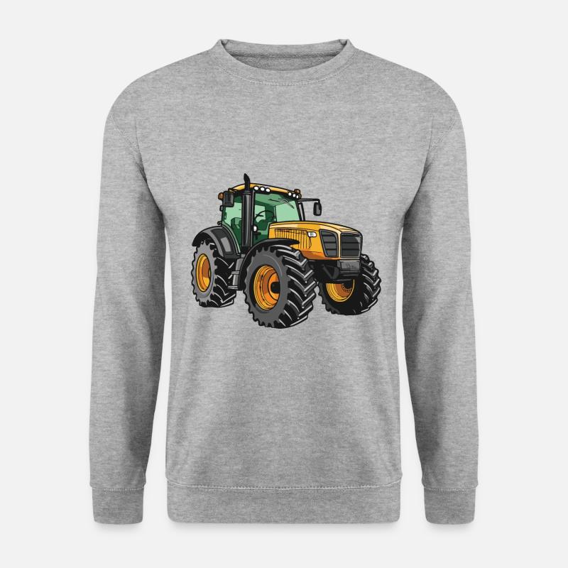 Symbol för traktor - Unisextröja - vitgråmelerad