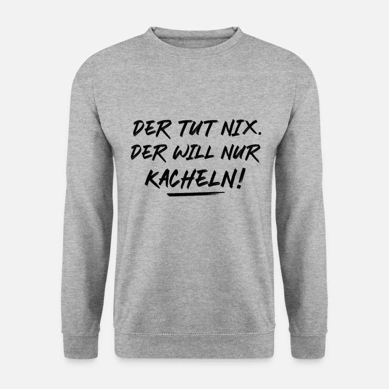 Fliesenleger Geschenkidee - Unisex Pullover - Weißgrau meliert