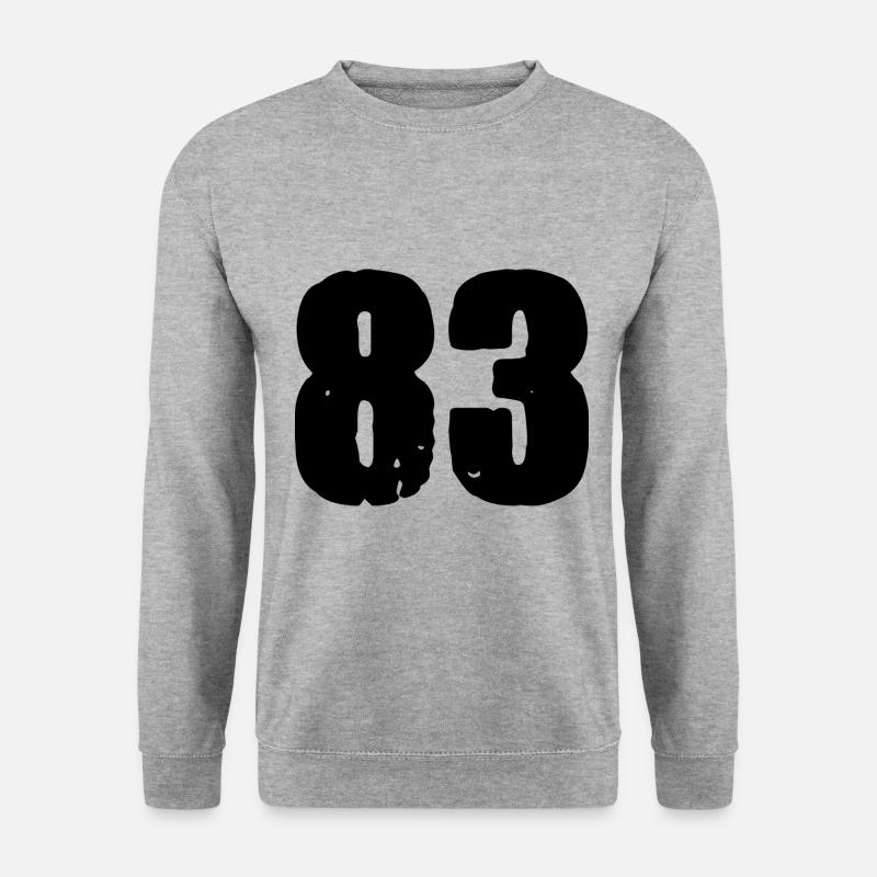 Maillot à 83 numéros - Sweat-shirt Unisexe - gris chiné
