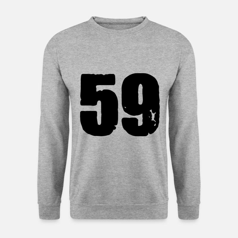 59 Number jersey - Unisex Sweatshirt - salt & pepper