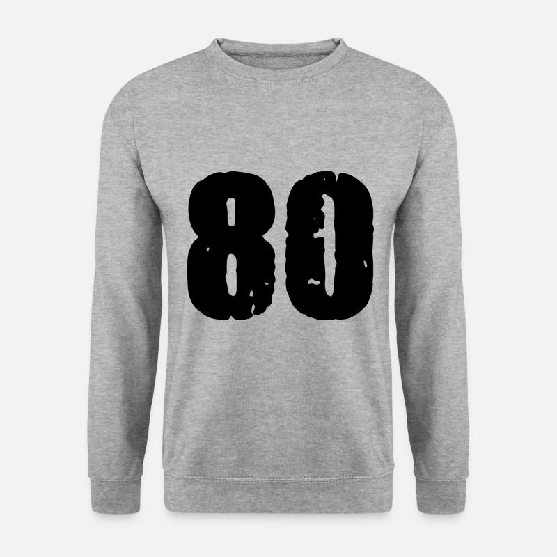 80 number jersey - Unisex Sweatshirt - salt & pepper