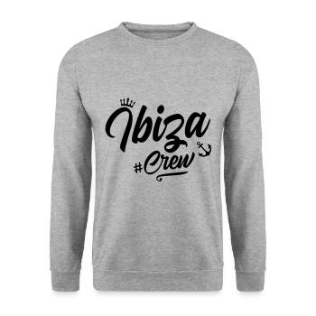 Ibiza Crew - Unisex Sweatshirt - salt & pepper - Front - Alina (178cm) & Michal (187cm)