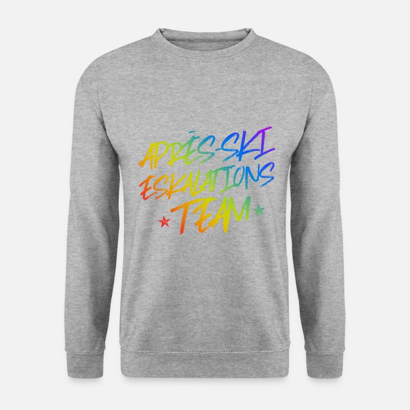 Apres Ski Eskalation - Unisex Pullover - Weißgrau meliert