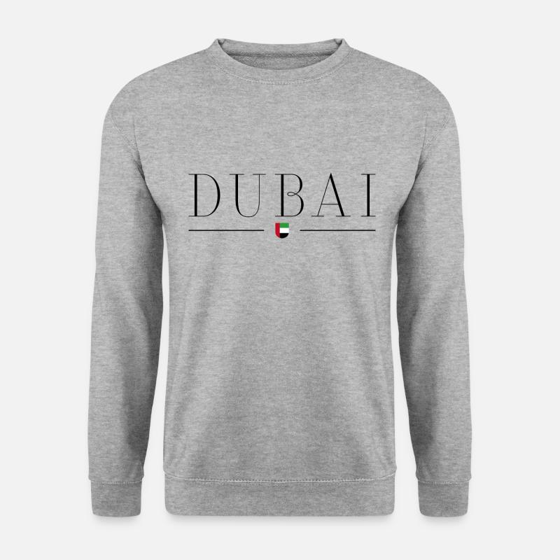 Ich liebe Dubai - Unisex Pullover - Weißgrau meliert