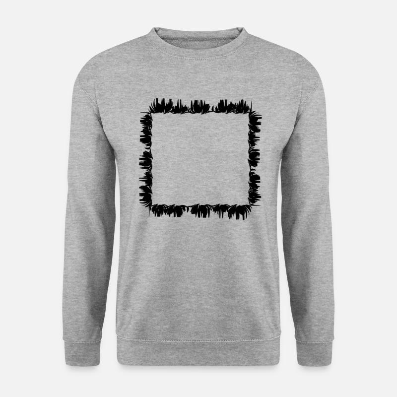 square square frame grass - Unisex Sweatshirt - salt & pepper
