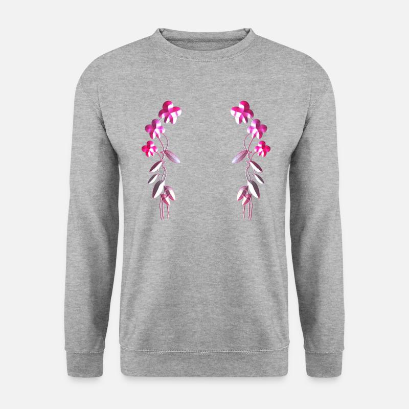 pink flowers flowers pattern - Unisex Sweatshirt - salt & pepper