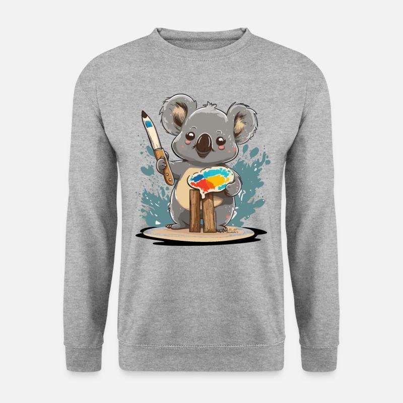 Artistic Koala - Unisex Sweatshirt - salt & pepper