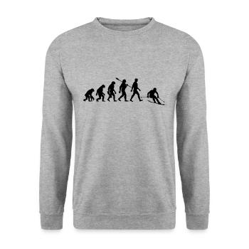 Evolution Ski Skieurs - Sweat-shirt Unisexe - gris chiné - Devant - Alina (178cm) & Michal (187cm)