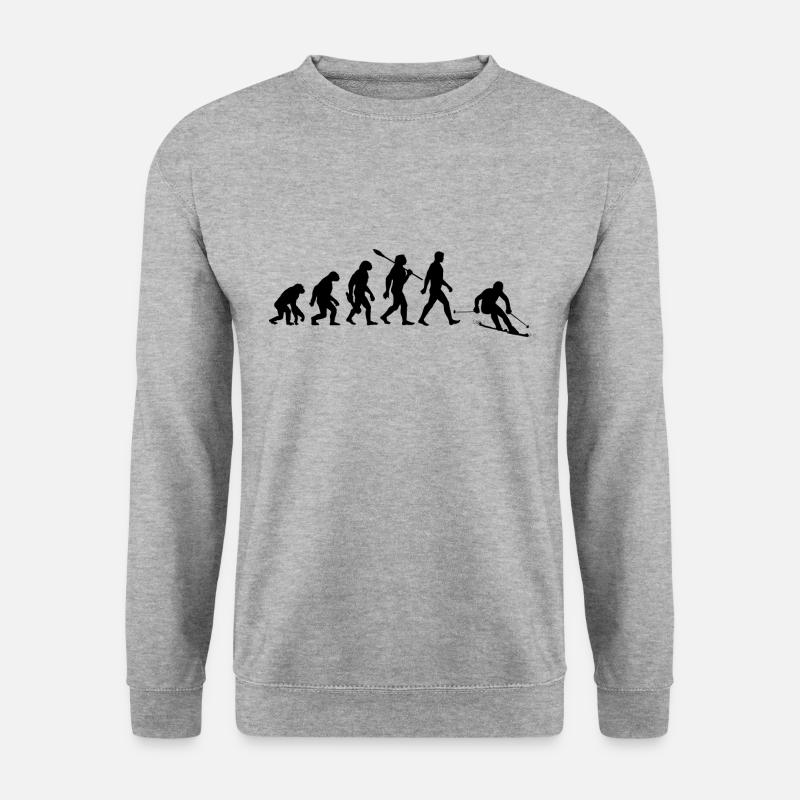 Evolution Ski Skiers - Unisex Sweatshirt - salt & pepper
