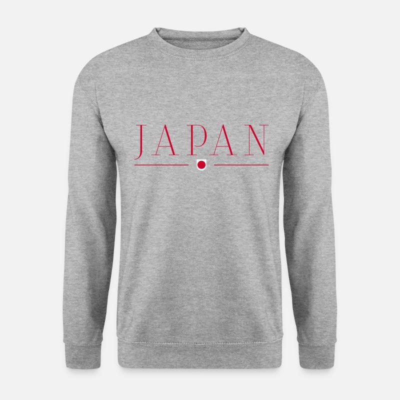 Ich liebe Japan - Unisex Pullover - Weißgrau meliert