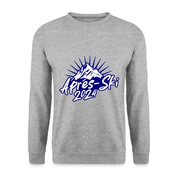 Après-ski 2024 - Sweat-shirt Unisexe - gris chiné - Devant - Alina (178cm) & Michal (187cm)