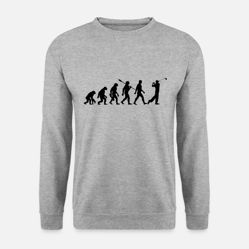 Evolution Golf - Golfer - Unisex Sweatshirt - salt & pepper