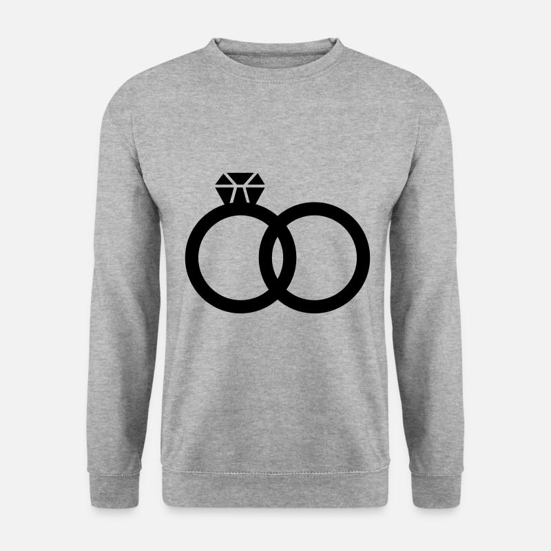 Wedding Rings Ring Wedding - Unisex Sweatshirt - salt & pepper