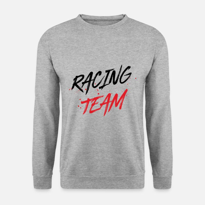 Racing Team - Unisex Pullover - Weißgrau meliert