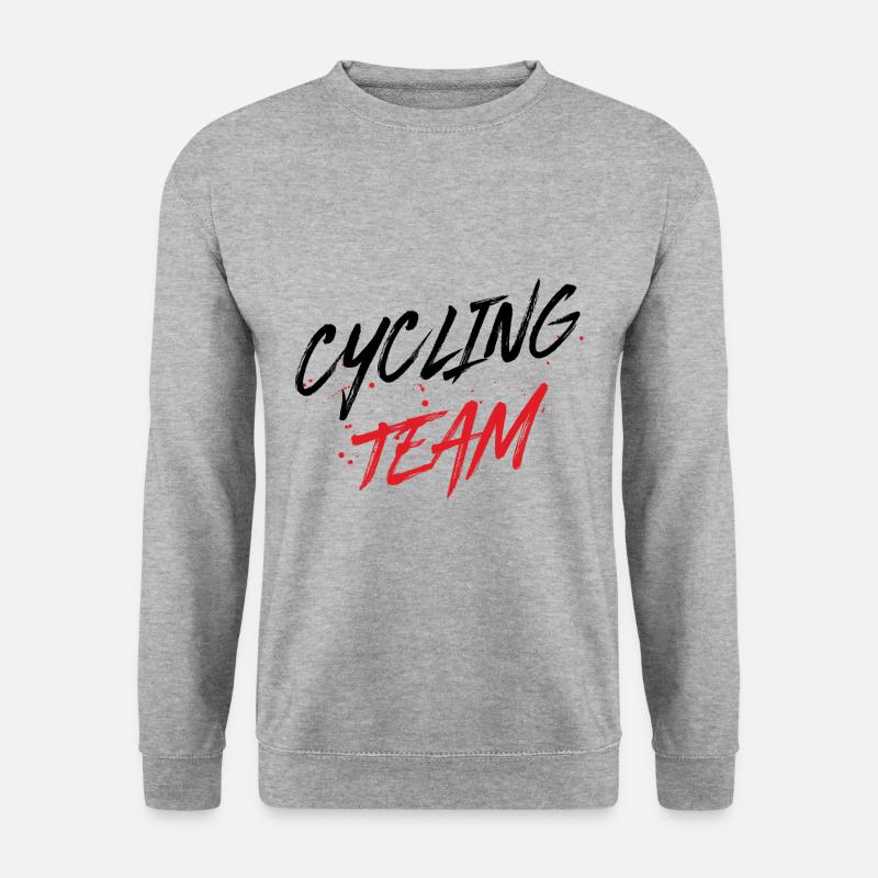 Cycling Team - Unisex Pullover - Weißgrau meliert