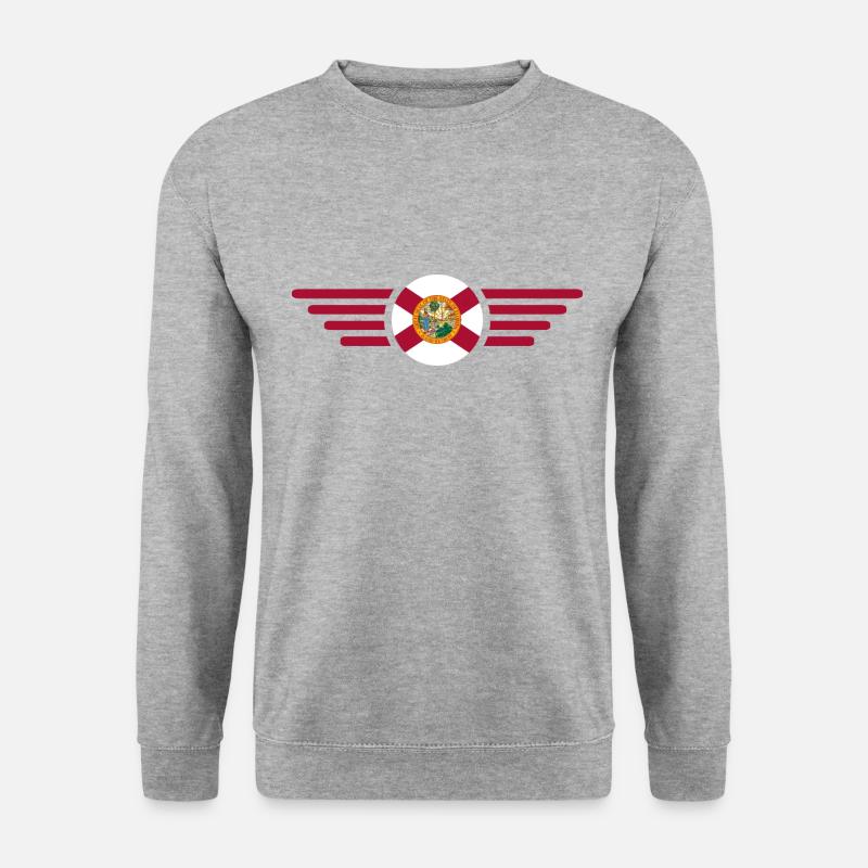 Florida - Unisex Pullover - Weißgrau meliert