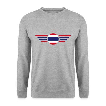 Thaïlande - Sweat-shirt Unisexe - gris chiné - Devant - Alina (178cm) & Michal (187cm)