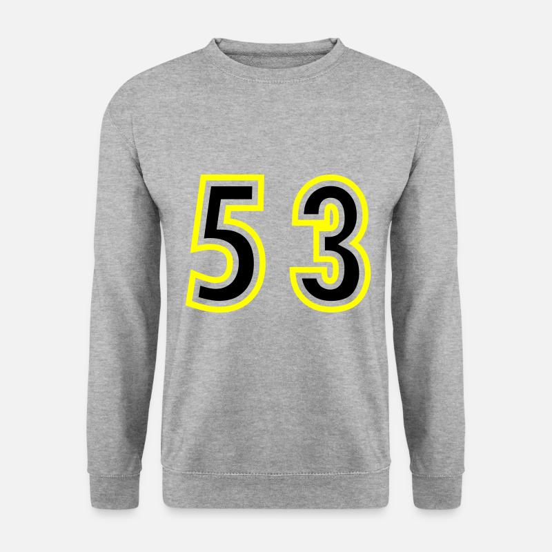 53 Number College - Unisex Sweatshirt - salt & pepper