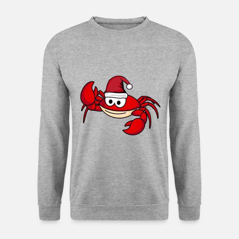 Crab Comic Christmas - Unisex Sweatshirt - salt & pepper