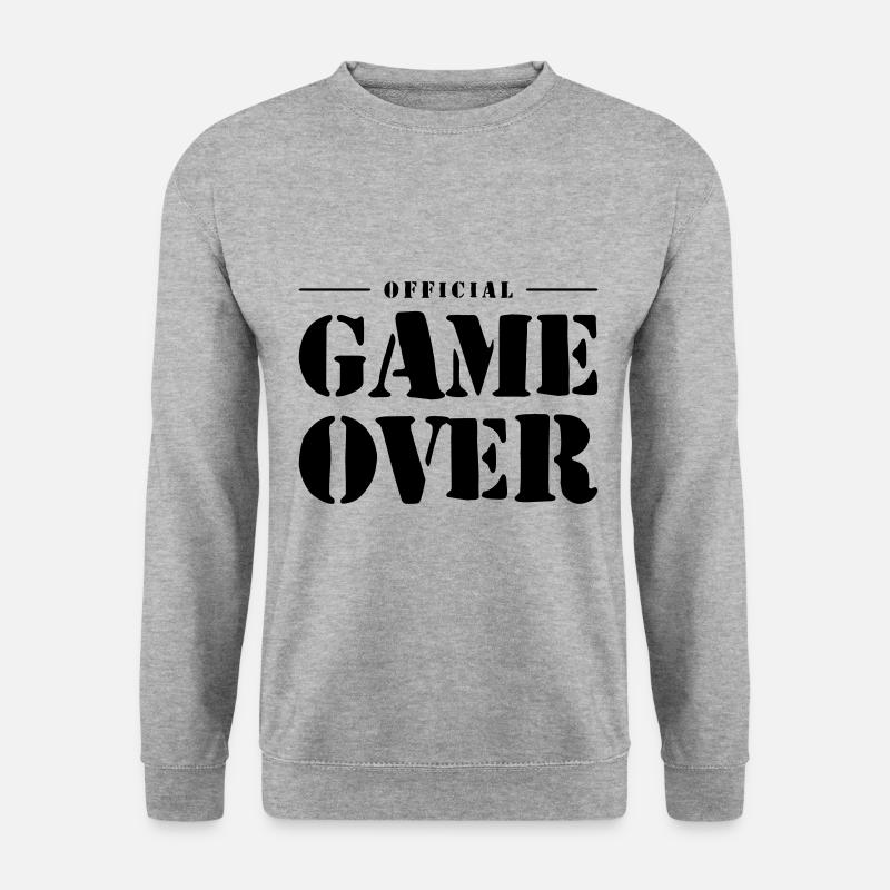 Game Over Slogan - Unisex Sweatshirt - salt & pepper