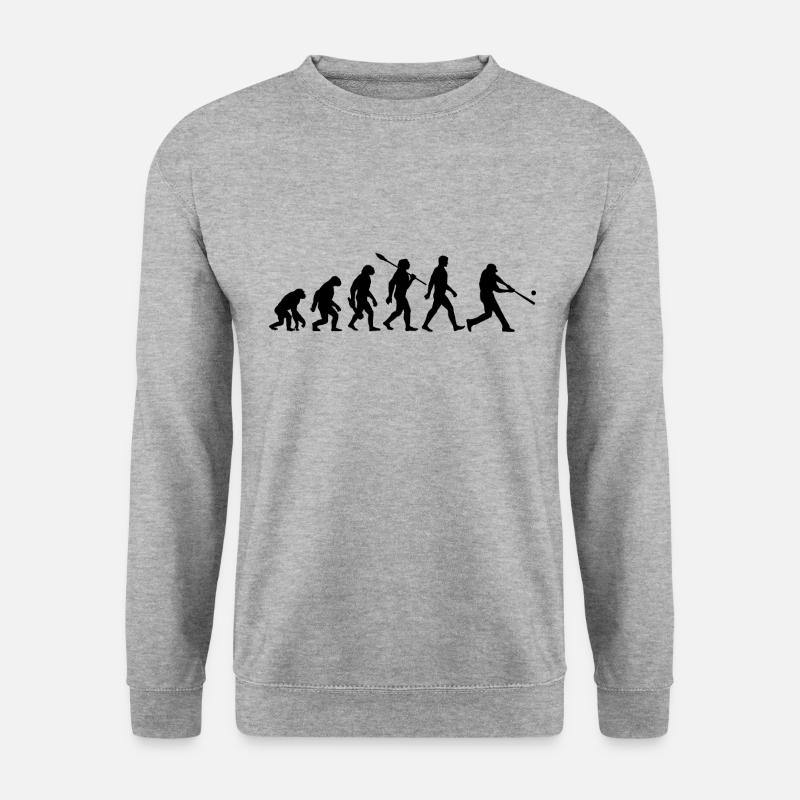Evolution Baseball Batter - Unisex Pullover - Weißgrau meliert