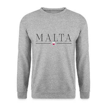 I love Malta - Unisex Sweatshirt - salt & pepper - Front - Alina (178cm) & Michal (187cm)