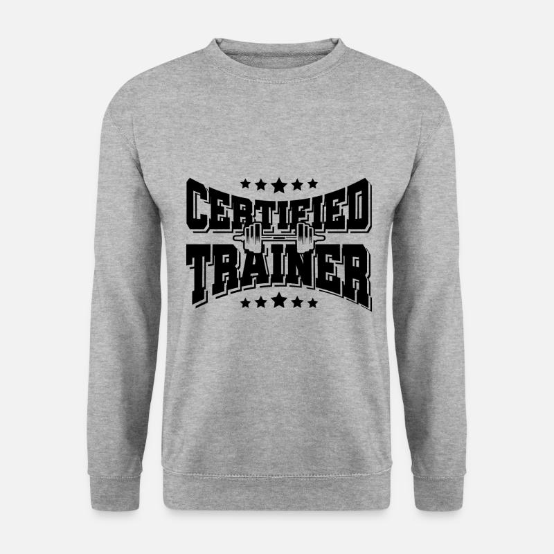 Trainer coach - Unisex Pullover - Weißgrau meliert