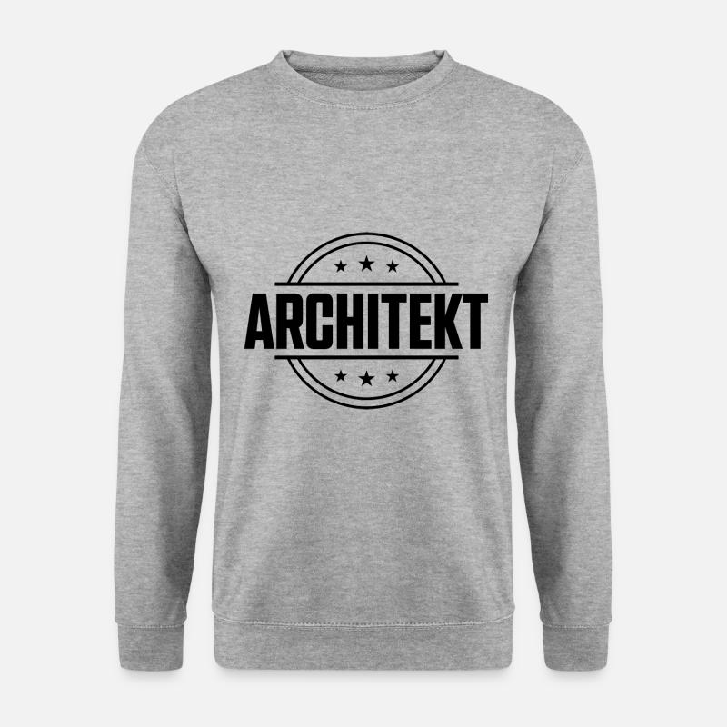 Architekt Beruf - Unisex Pullover - Weißgrau meliert