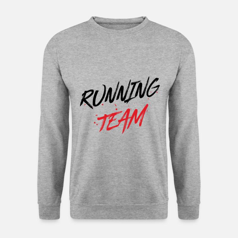 Running Team - Unisex Pullover - Weißgrau meliert